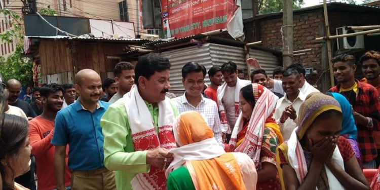 Ranjit Das at Harijan colony