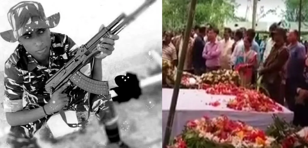 মাওবাদীৰে সংঘৰ্ষত চহিদ বিশ্বজিতৰ সামৰিক মৰ্যাদাৰে শেষকৃত্য সম্পন্ন