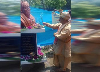 শিৱসাগৰত বিশিষ্ট বুৰঞ্জীবিদ ভূবন চন্দ্ৰ সন্দিকৈৰ আৱক্ষ মূৰ্তি উন্মোচন
