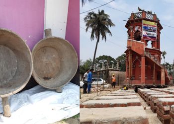 ক্ষীপ্ৰ গতিত চলিছে পুৰণিগুদামৰ মিনাৰ স্থানান্তৰৰ কাম; উদ্ধাৰ পৌৰাণিক সম্পদ