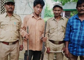 লামডিং সংৰক্ষিত বনাঞ্চলত চিকাৰ কৰিবলৈ আহি বন বিভাগৰ জালত ত্ৰিপুৰাৰ চোৰাংচিকাৰী