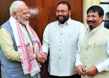AGP_Leaders_With Modi AGP is apparently supporting the CAB