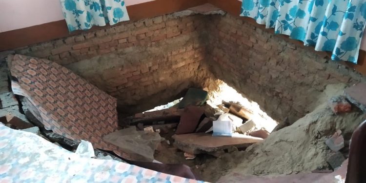Collasped concrete floor injures six health workers in Assam's Darrang