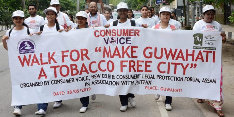 World anti-Tobacco Day: Walkathon held in Guwahati