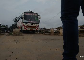Bailey bridge over Krishnai river in Assam's Goalpara's Krishnai