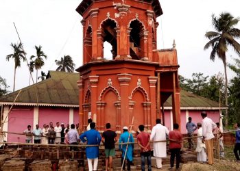 সম্পূৰ্ণ হ’ল পুৰণিগুদামৰ ঐতিহাসিক মিনাৰ স্থানান্তৰৰ কাম