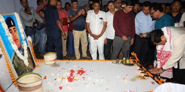 sonowal visit martyre home