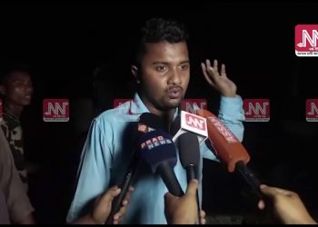 বিশ্বনাথত ভয়ংকৰ পথ-দুৰ্ঘটনা; দুজন বাইক আৰোহীৰ সৈতে ভস্মীভূত যাত্ৰীবাহী বাছ