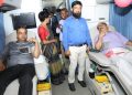 Cief Secretary & Comm & Secy donating blood at VBD camp at Assam Secretariat