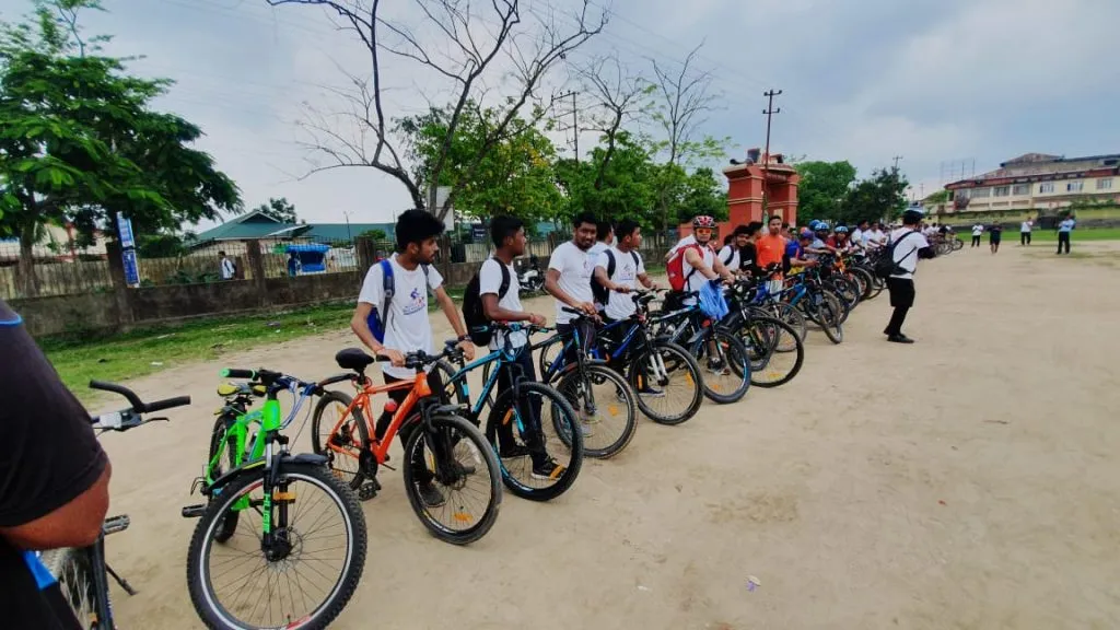 শিৱসাগৰত চাইক্লিং কমিউনিটিৰ উদ্যোগত বিশ্ব চাইকেল দিৱস পালন