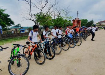 শিৱসাগৰত চাইক্লিং কমিউনিটিৰ উদ্যোগত বিশ্ব চাইকেল দিৱস পালন
