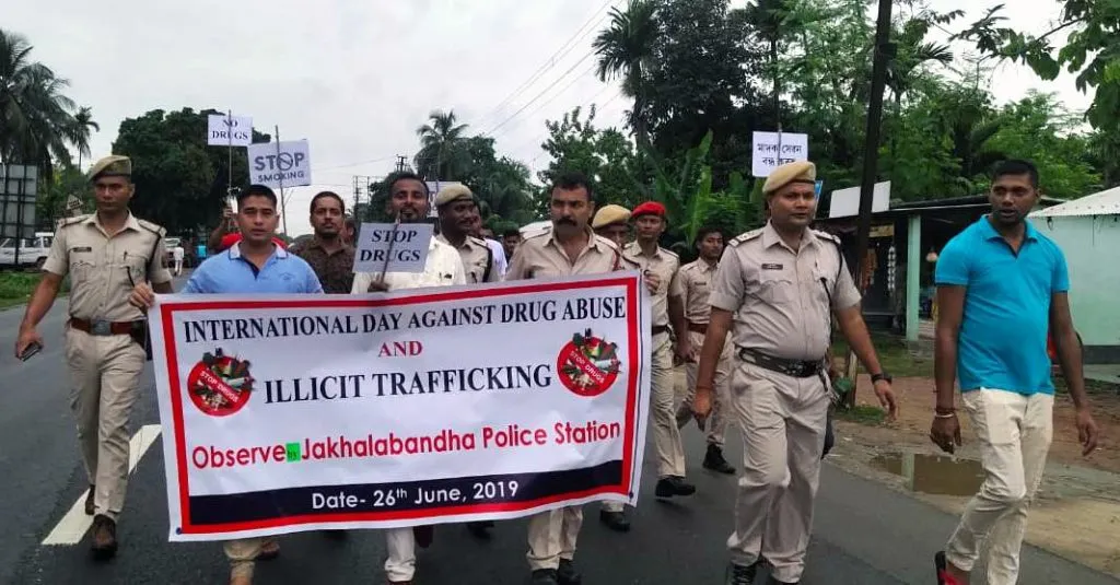 কলিয়াবৰত আন্তঃৰাষ্ট্ৰীয় ড্ৰাগছ বিৰোধী দিৱস উদযাপন