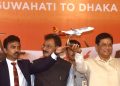 Chief Minister Sarbananda Sonowal at the launching programme of Spicejet international flight connecting Guwahati and Dhaka at LGBI Airport in Guwahati on 01-07-19.Pix by UB Photos