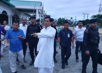 Dibrugarh- CM visit construction works of an auditorium (6)