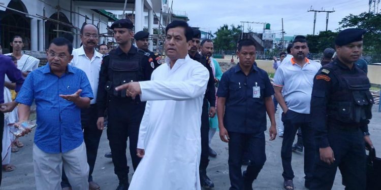 Dibrugarh- CM visit construction works of an auditorium (6)