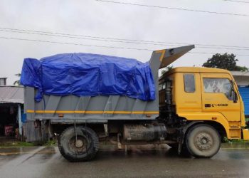 কাকপথাৰত চোৰাং কয়লাভৰ্তি ডাম্পাৰ জব্দ; দুজনক আটক