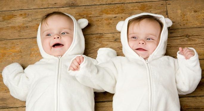 Twin babies