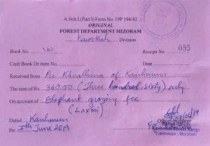 ownership-certificate mizoram-elephant-People feast on meat of dead elephant in Mizoram