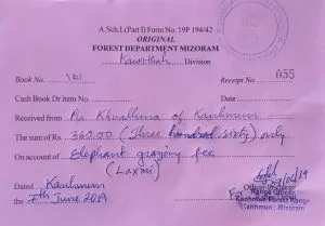 ownership-certificate mizoram-elephant-People feast on meat of dead elephant in Mizoram