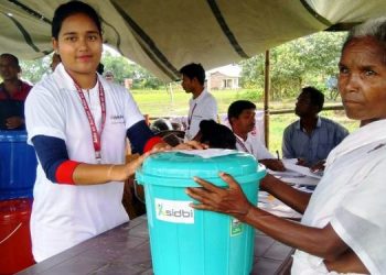 swiss NGO flood help at Lakhimpur