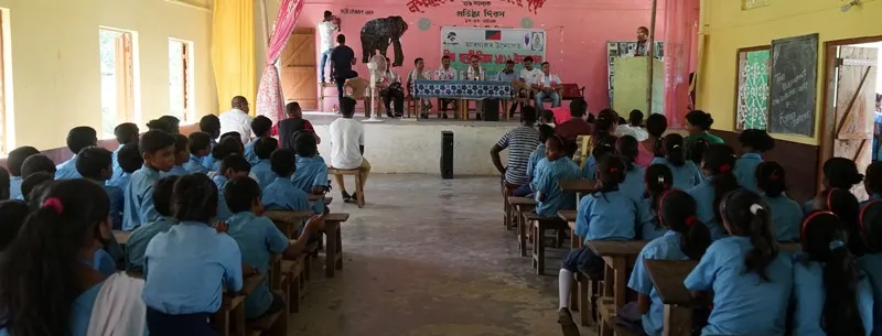 world elephant day celebrates at Golaghat