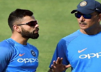 Ravi Shastri with kohli