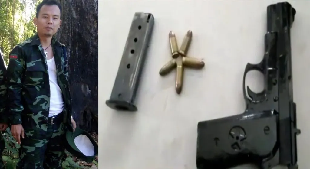 জাগুনত অস্ত্ৰসহ এন এছ চি এন (আৰ) কেডাৰ আটক
