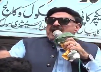 Pakistan minister gets electric shock while taking Modi's name in public rally