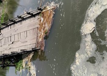 ভাঙি পৰিল মন্দিয়া-বাঘবৰ সংযোগী পথৰ দলং