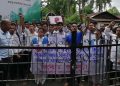 Protest against Bangladeshi Monk