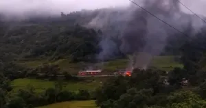 Village Burnt by Miscreants