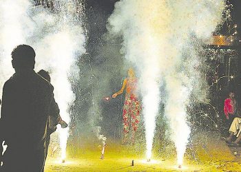 Burning of firecrackers