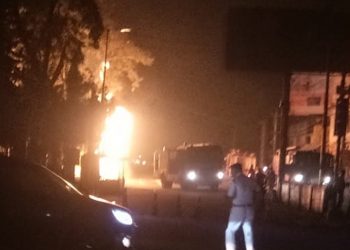 Massive fire breaks out at Jorhat Baruah Chariali on Diwali