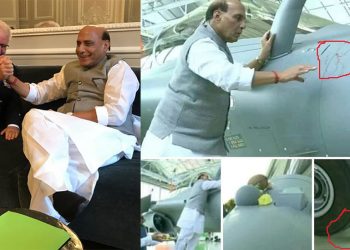 Rafale received by Rajnath Singh