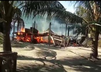Fire at Majuli