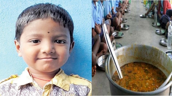 Andhra schoolboy falls in hot sambar, dies