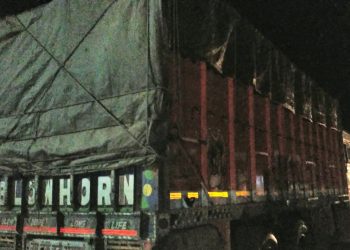 বোকাখাতত চোৰাং কাঠ ভৰ্তি ট্ৰাক জব্দ