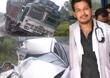 শিৱসাগৰত ভয়ংকৰ পথ দুৰ্ঘটনাত প্ৰাণ গ’ল চিকিৎসক ছাত্ৰৰ; আহত এজন