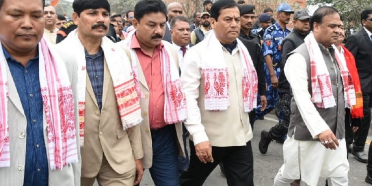 Amid anti-CAA storm, Assam BJP takes out "Silent Rally'' in Nalbari