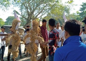 তামুলপুৰত অসম জাতীয়তাবাদী যুৱ ছাত্ৰ পৰিষদৰ ‘কেব’ৰ প্ৰতিলিপি দাহ