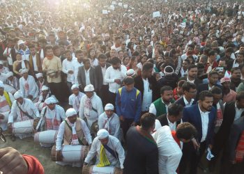 Massive anti-CAA protest in CM Sonowal's hometown Dibrugarh