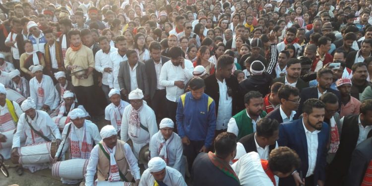 Massive anti-CAA protest in CM Sonowal's hometown Dibrugarh