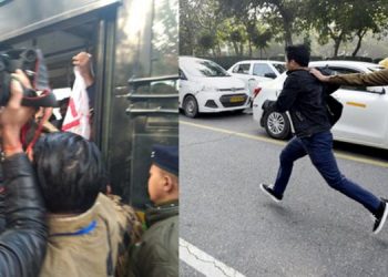 Protest demanding Akhil Gogoi's release