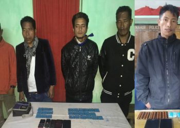 ডিমা হাচাওত নিচাযুক্ত টেবলটৰ সৈতে ৫ জন যুৱকক আটক 