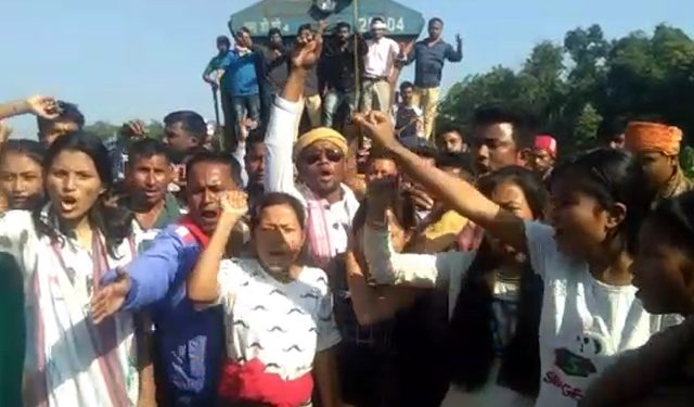 Protest at Sivsagar