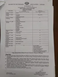 Metric Exam List