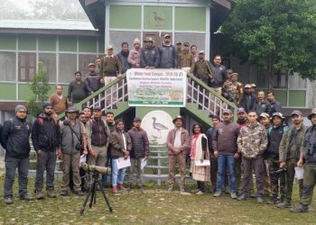 প্ৰথমবাৰৰ বাবে কাজিৰঙাৰ লাওঁখোৱা বুঢ়াচাপৰি অভয়াৰণ্যত জলচৰ পক্ষীৰ গননা
