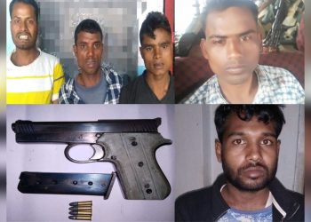 চামগুৰি আৰক্ষীৰ জালত অস্ত্ৰসহ ডকাইত আৰু চাৰি দুৰ্ধৰ্ষ গৰু চোৰ
