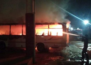Buses torched