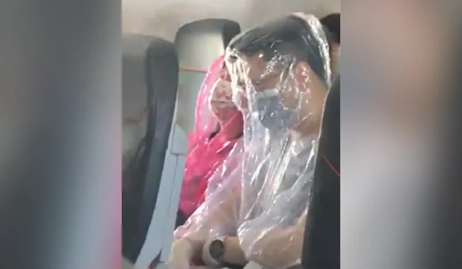 Air passengers take to plastic fearing Coronavirus